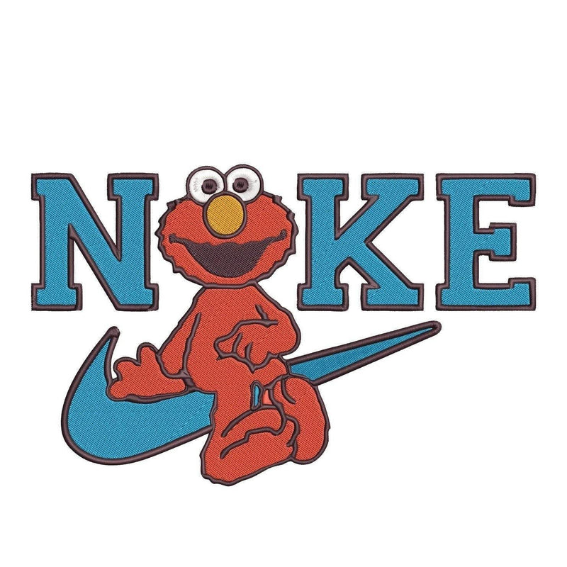 Nike Elmo 3 - Embroidery Design - FineryEmbroidery