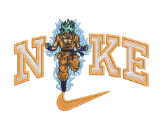 Nike Goku Dragon Ball- Embroidery Design - FineryEmbroidery