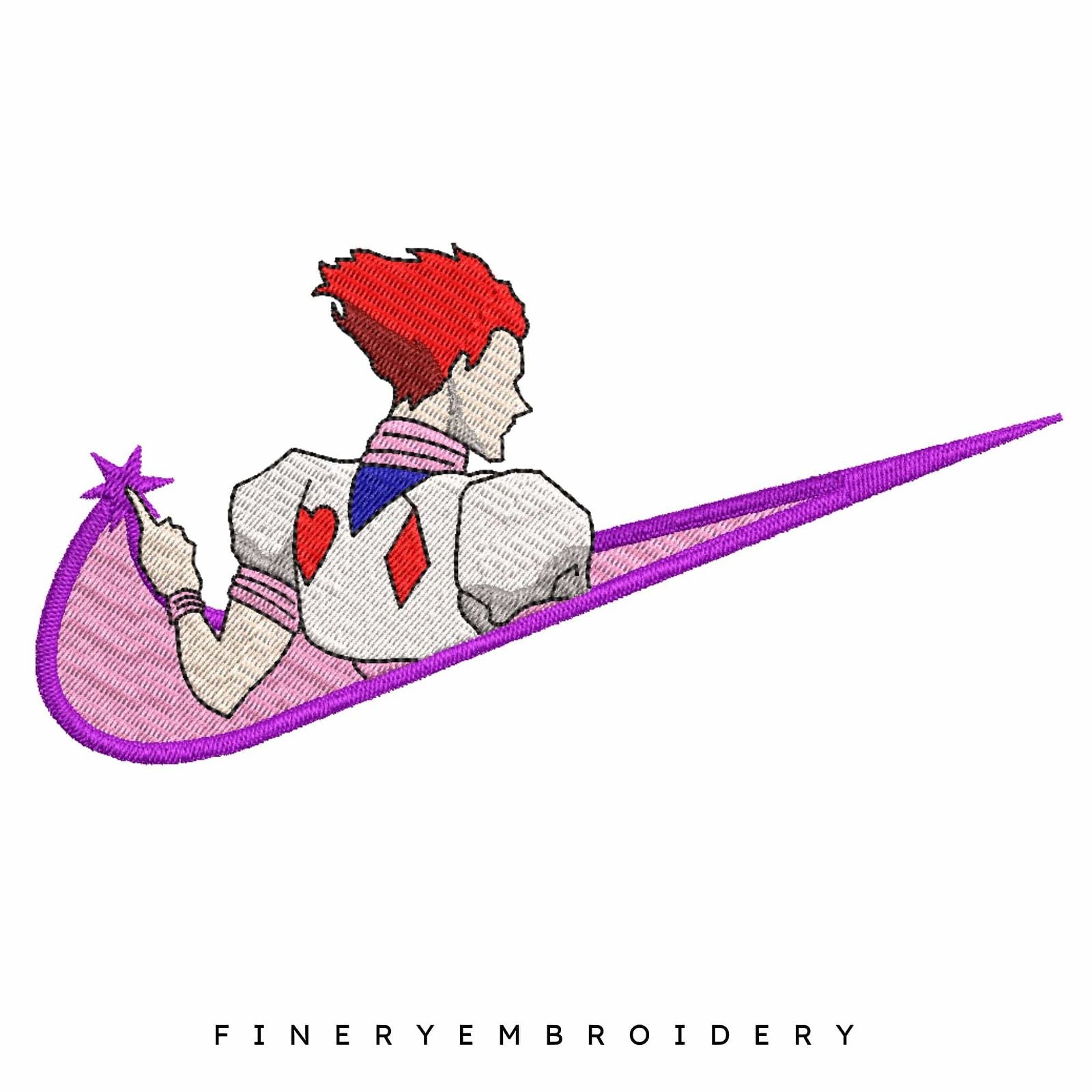 Nike Hisoka  - Anime - Embroidery Design - FineryEmbroidery
