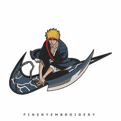 Nike Ichigo Kurosaki - Embroidery Design - FineryEmbroidery