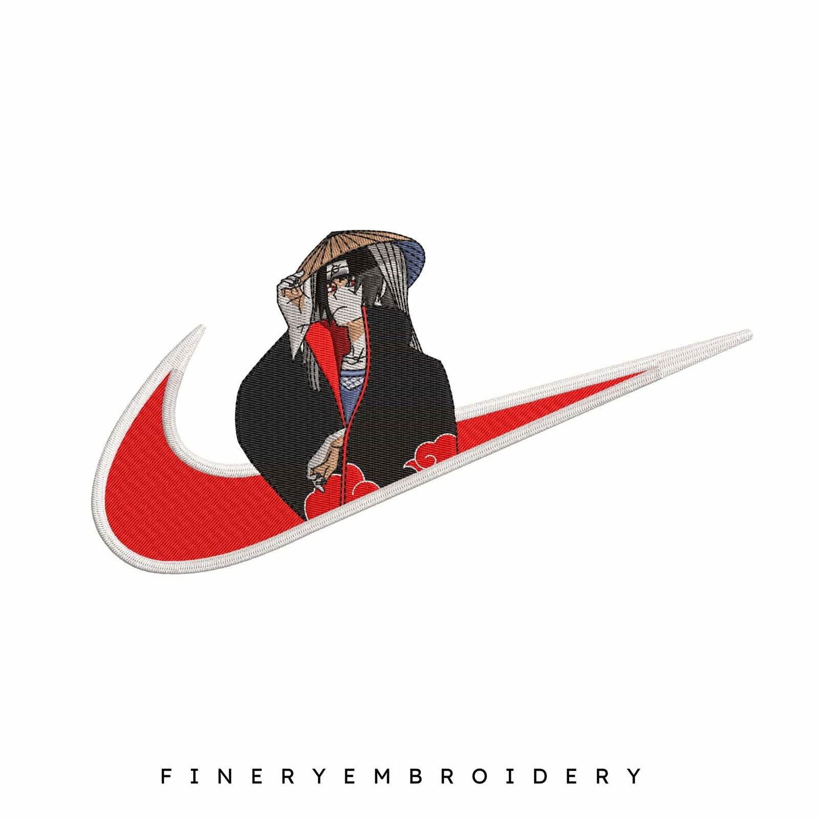 Nike Itashi Red - Embroidery Design - FineryEmbroidery