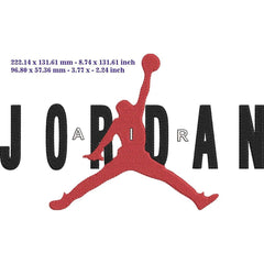 Nike Jordan Air - Embroidery Design - FineryEmbroidery