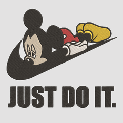 Nike Just Do It - Mickey - Anime - Embroidery Design - FineryEmbroidery