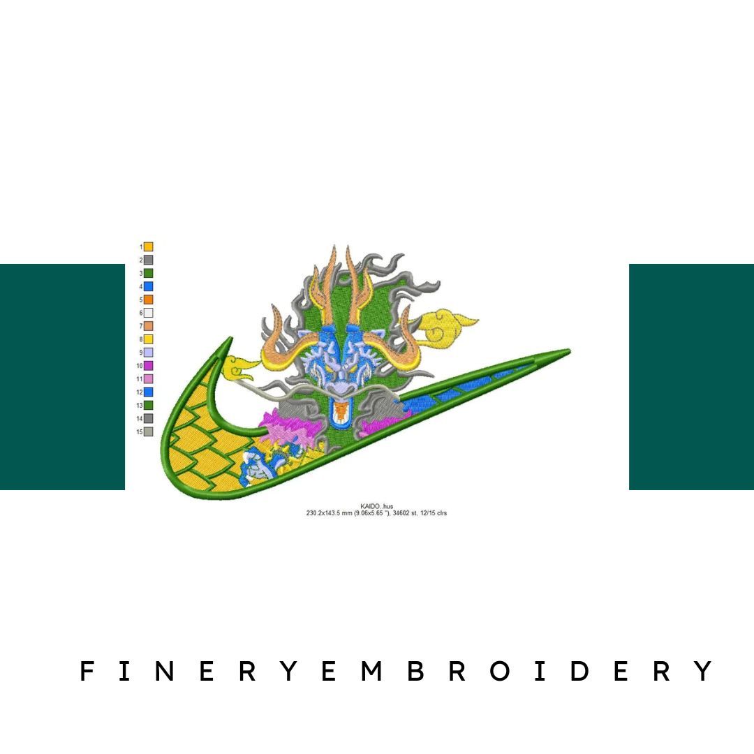 Nike Kaido Embroidery Design - FineryEmbroidery