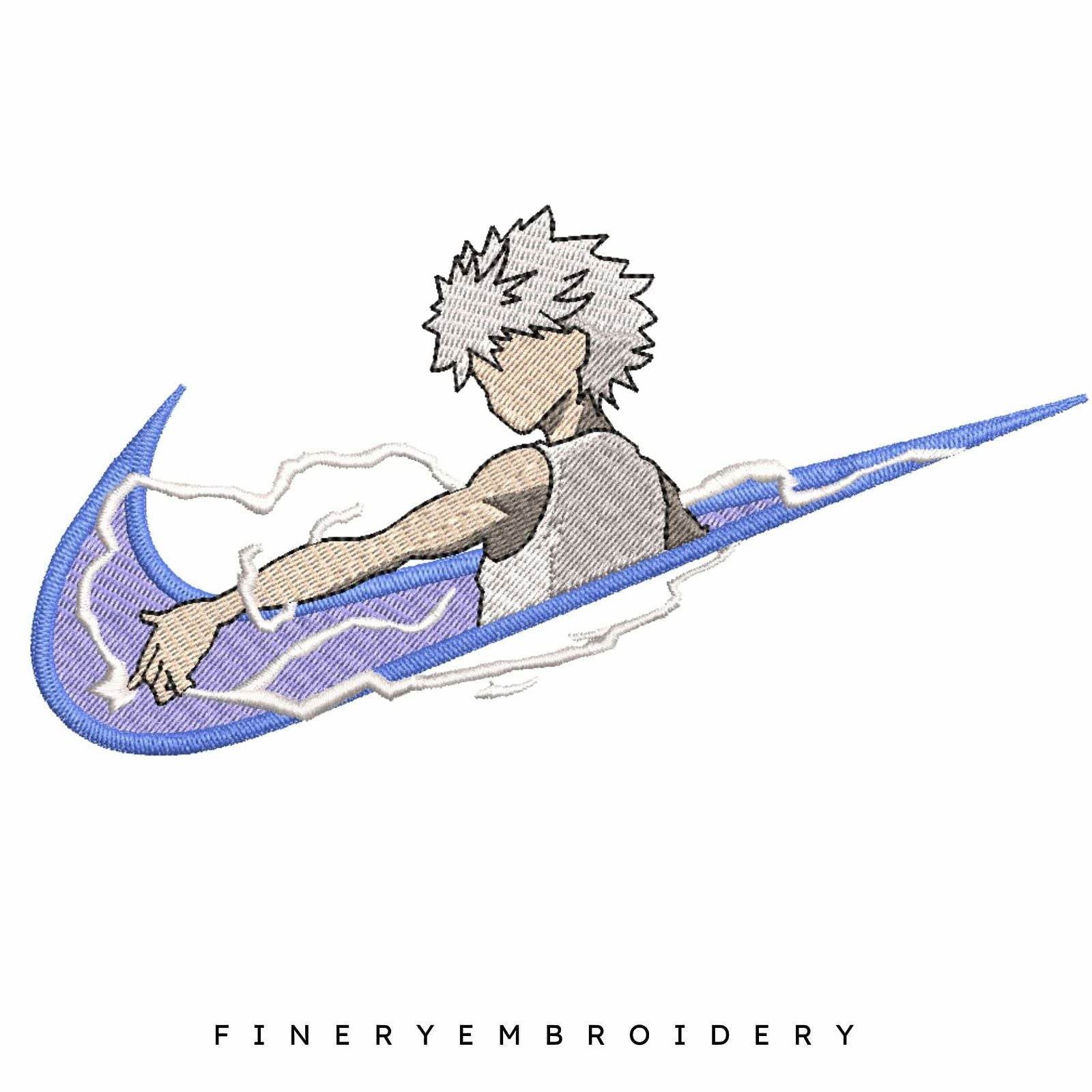 Nike Killua 2 Hunter X- - Embroidery Design - FineryEmbroidery