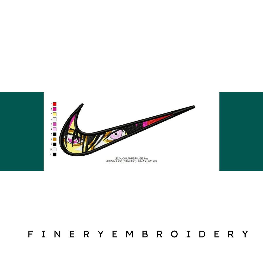 Nike LELOUCH LAMPEROUGE Embroidery Design - FineryEmbroidery