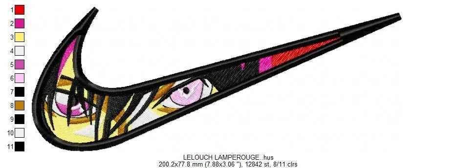Nike LELOUCH LAMPEROUGE Embroidery Design