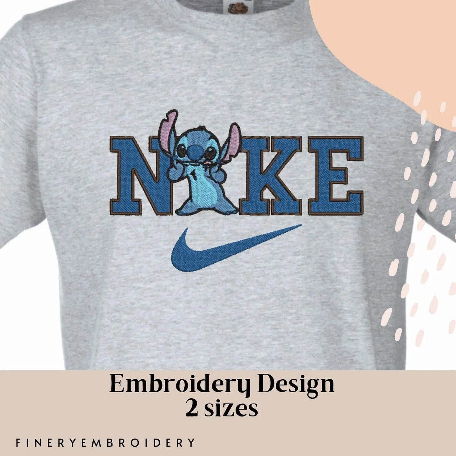Nike & Lilo and Stitch - Embroidery Design - FineryEmbroidery