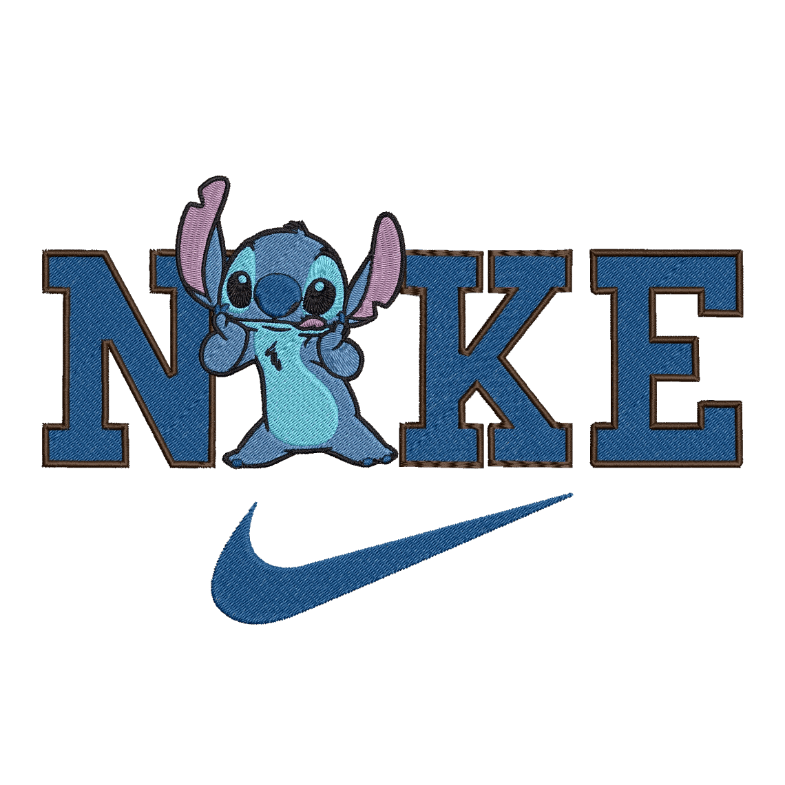 Nike & Lilo and Stitch - Embroidery Design - FineryEmbroidery