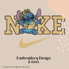 Nike & Lilo and Stitch 2 - Embroidery Design - FineryEmbroidery