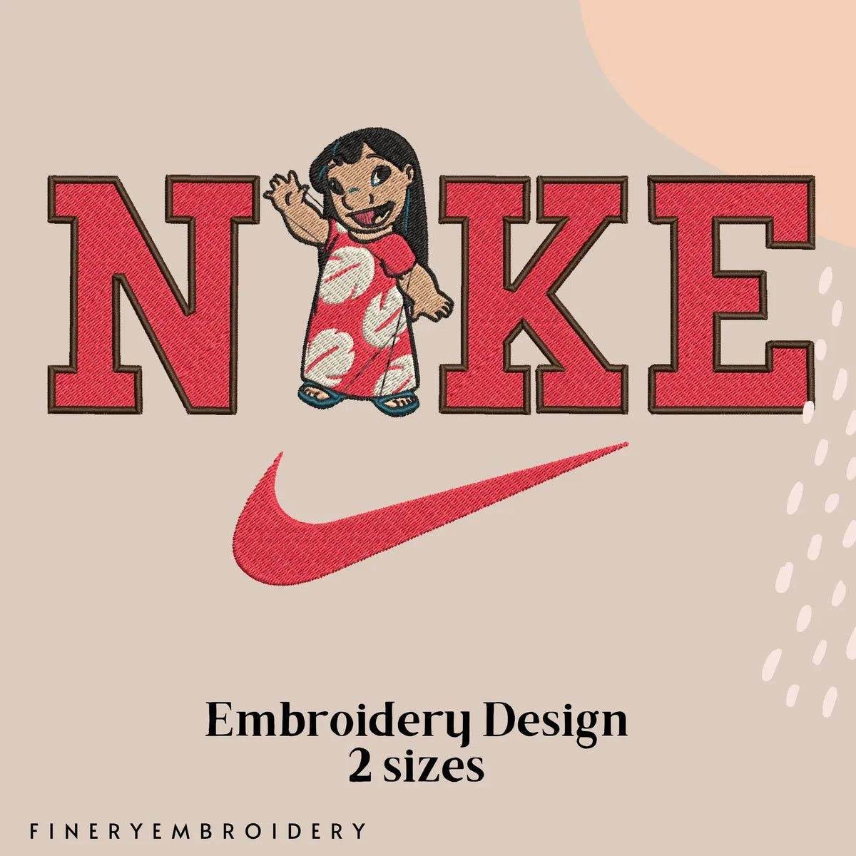 Nike & Lilo and Stitch 3 - Embroidery Design - FineryEmbroidery