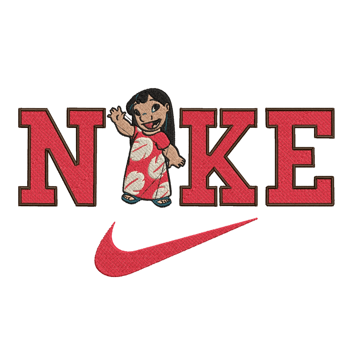 Nike & Lilo and Stitch 3 - Embroidery Design - FineryEmbroidery