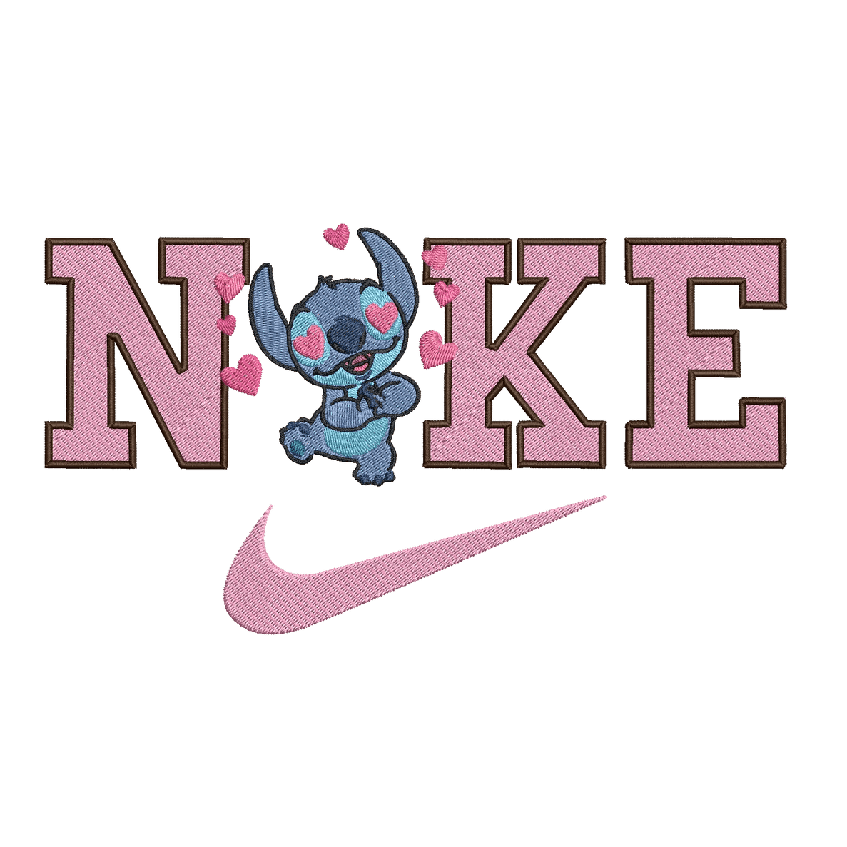 Nike & Lilo and Stitch 4 - Embroidery Design - FineryEmbroidery