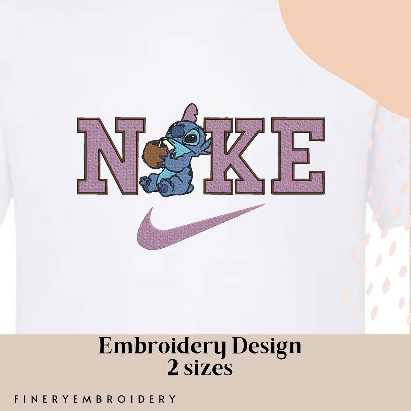 Nike & Lilo and Stitch 5 - Embroidery Design - FineryEmbroidery