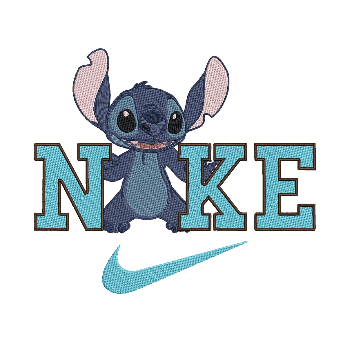 Nike & Lilo and Stitch 6 - Embroidery Design - FineryEmbroidery