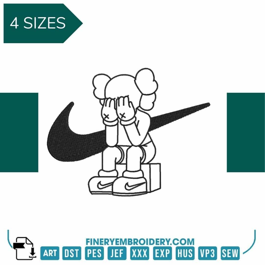 Nike Little Girl - Embroidery Design - FineryEmbroidery