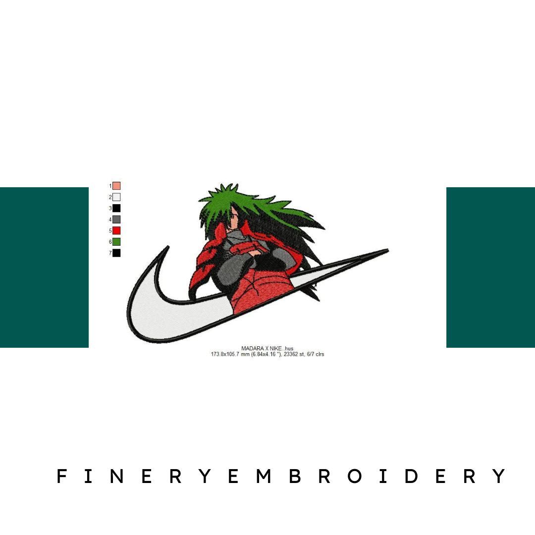 Nike Madara Embroidery Design - FineryEmbroidery