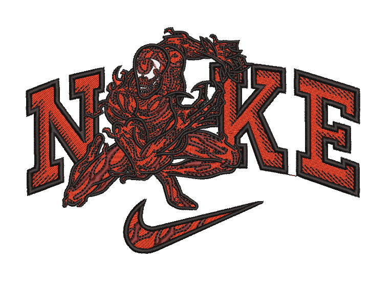 Nike Marvel Carnage - Embroidery Design - FineryEmbroidery