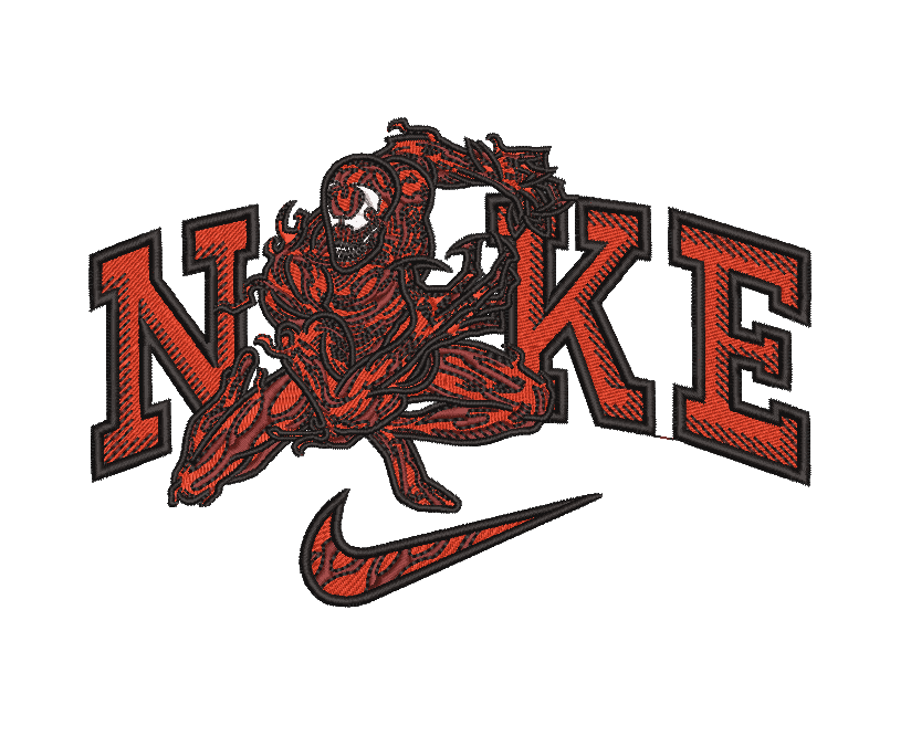 Nike Marvel Carnage  - Embroidery Design - FineryEmbroidery