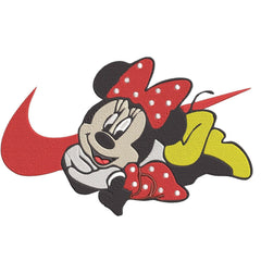 Nike Minnie "Just Do It" - Embroidery Design - FineryEmbroidery