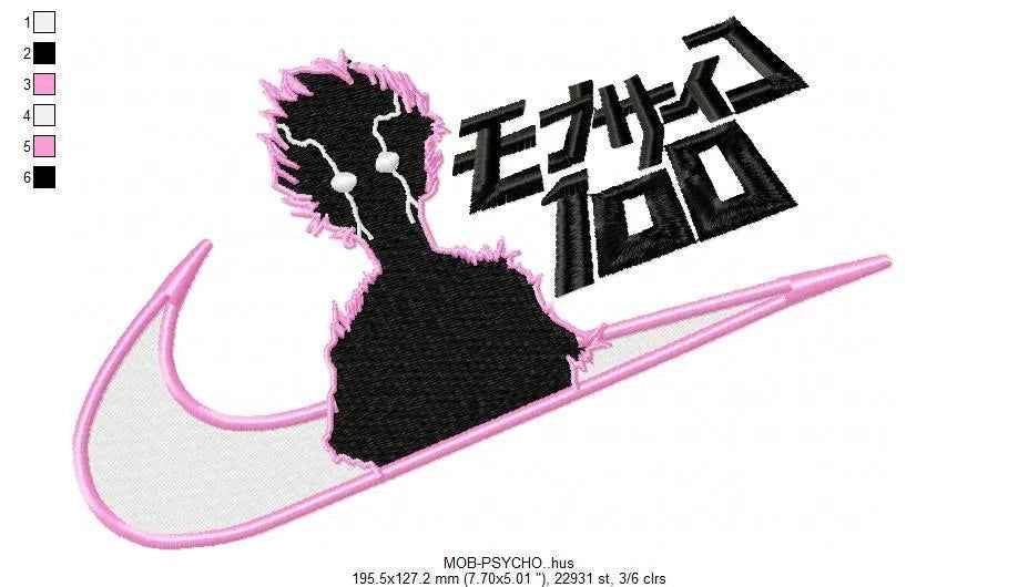 Nike Mob Psycho Embroidery Design