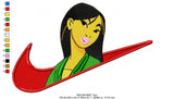 Nike Mulan Embroidery Design - FineryEmbroidery