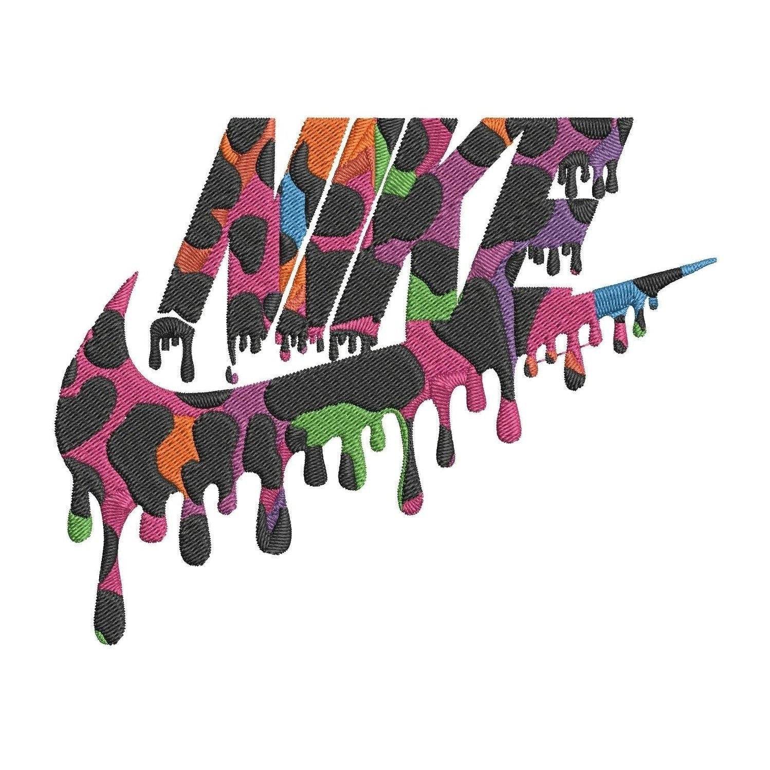 Nike Multicolor - Embroidery Design - FineryEmbroidery