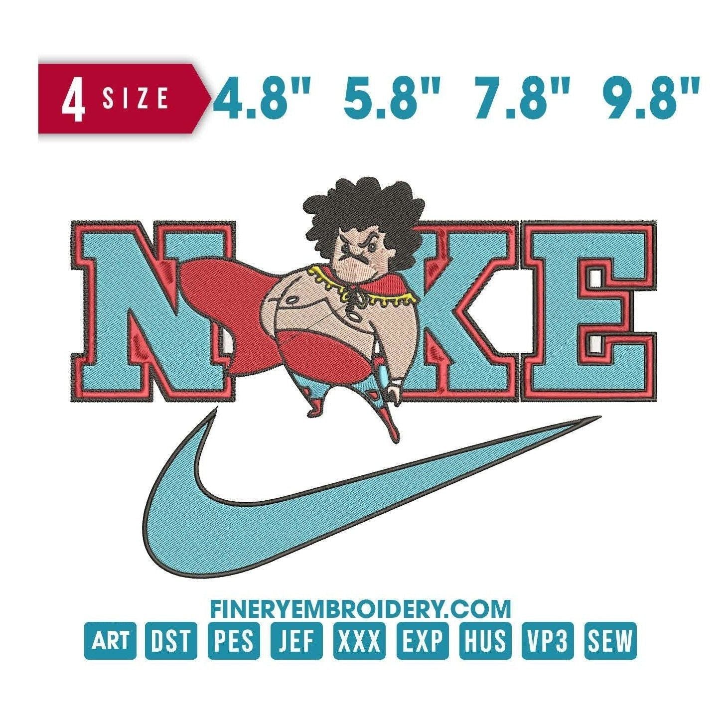 Nike Nacho Libre Character - Embroidery Design - FineryEmbroidery