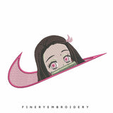 Nike Nezuko X - Embroidery Design - FineryEmbroidery