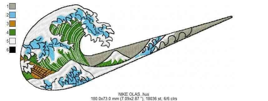 Nike Olas Embroidery Design