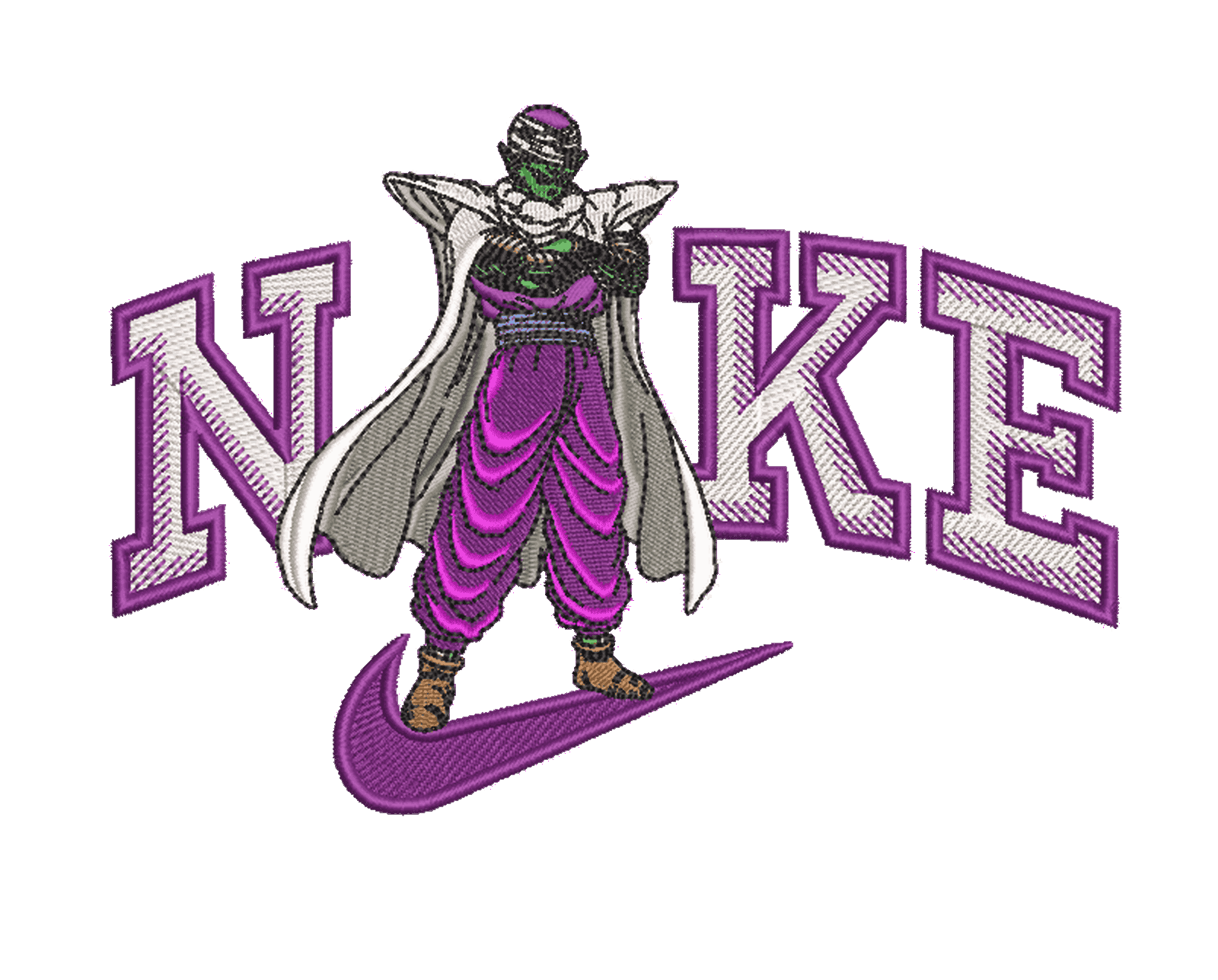 Nike Piccolo Dragon ball - Embroidery Design - FineryEmbroidery