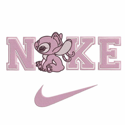 Nike Pink Stitch - Embroidery Design - FineryEmbroidery
