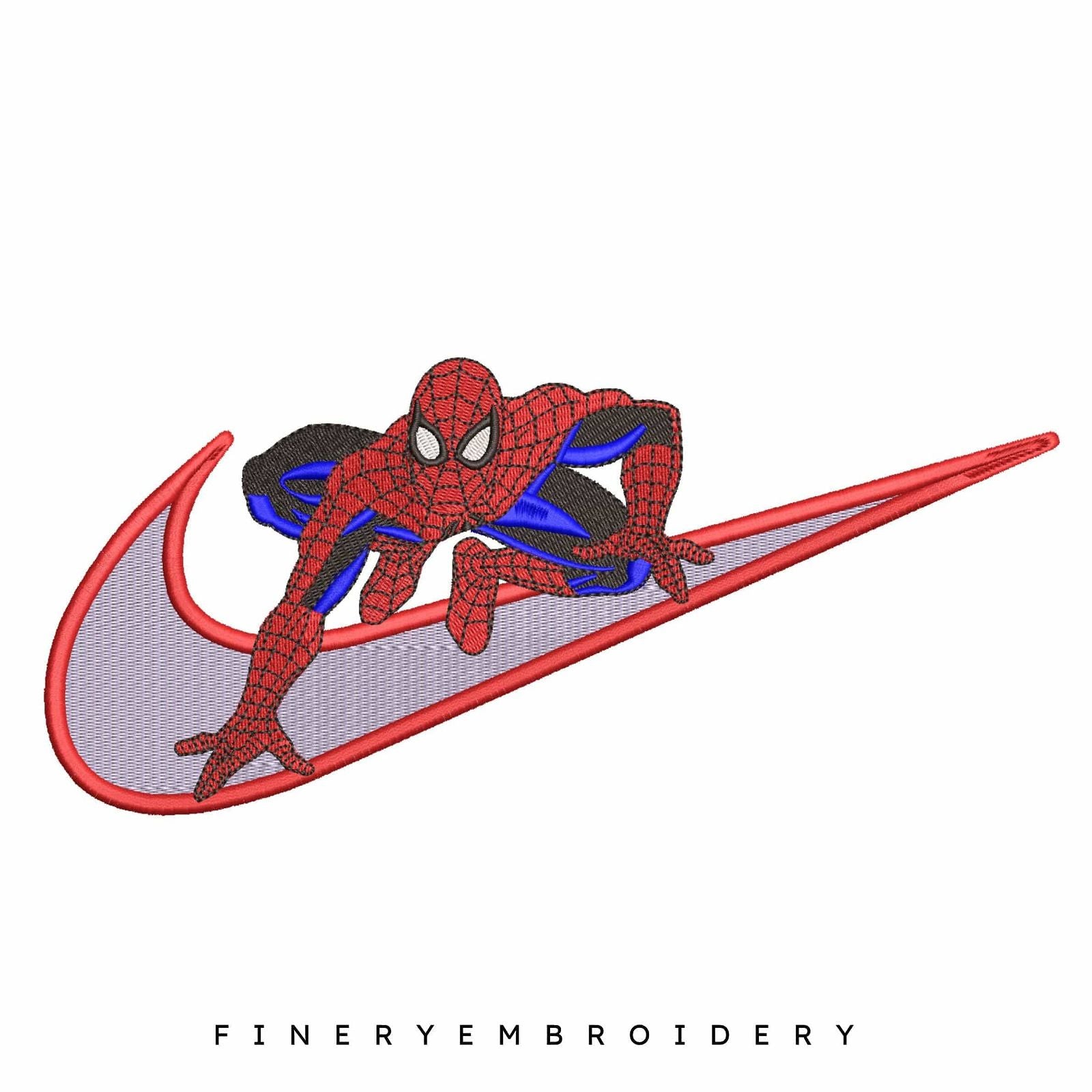 Nike Spiderman 22 - Embroidery Design - FineryEmbroidery