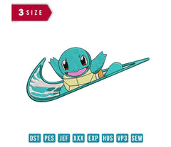 Nike Squirtle Embroidery Design - FineryEmbroidery