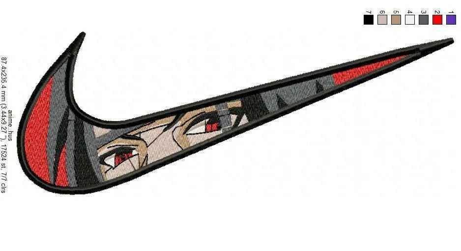 Nike Swoosh 2 Embroidery Design