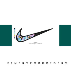 Nike Swoosh Akasa Embroidery Design