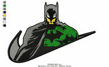 Nike Swoosh Batman 2 Embroidery Design - FineryEmbroidery