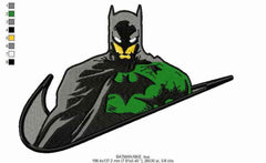 Nike Swoosh Batman 2 Embroidery Design