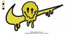 Nike Swoosh Emoji Karis Embroidery Design - FineryEmbroidery