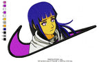 Nike Swoosh Hinata Hyuga Embroidery Design - FineryEmbroidery