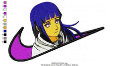 Nike Swoosh Hinata Hyuga Embroidery Design