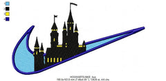 Nike Swoosh Hogwarts Embroidery Design - FineryEmbroidery