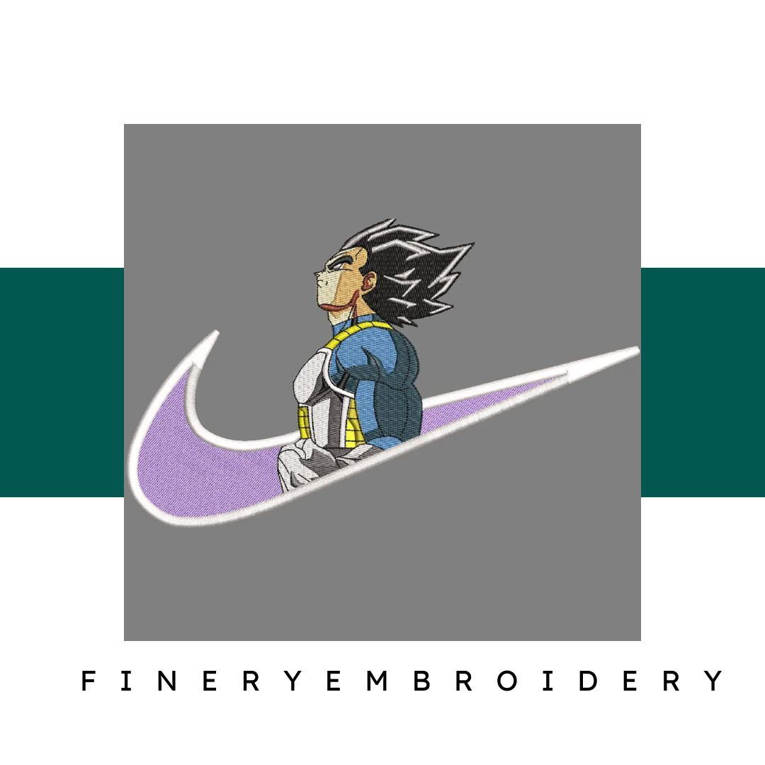 Nike Swooth Vegeta in rain Embroidery Design - FineryEmbroidery