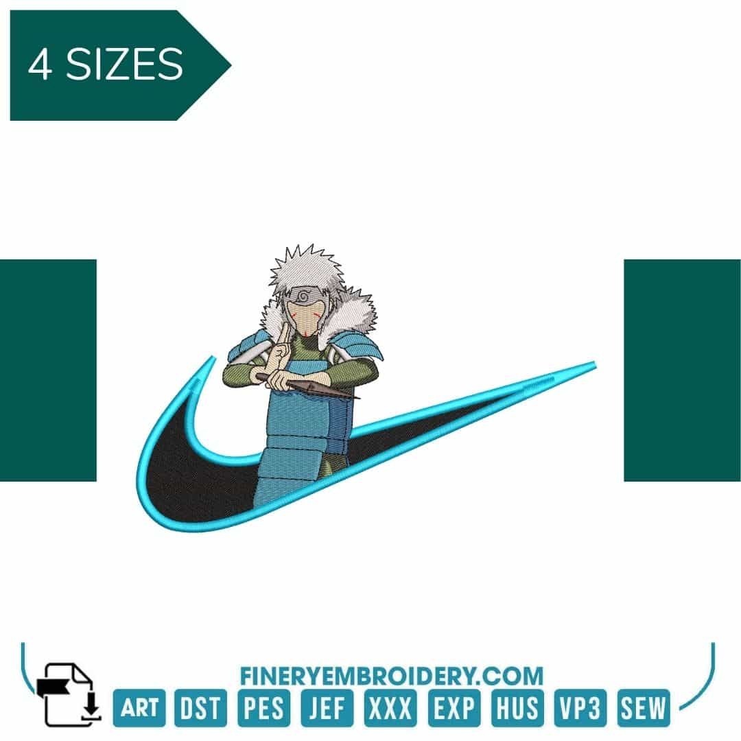 Nike Tobirama Naruto- - Embroidery Design - FineryEmbroidery