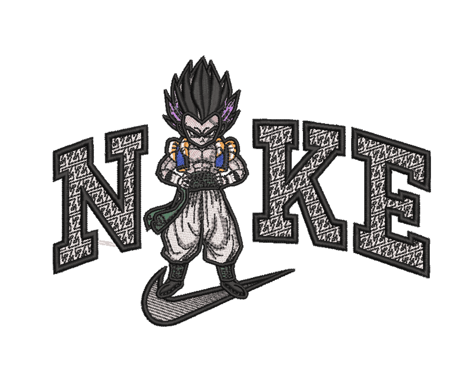 Nike Trunks Dragon Ball- Embroidery Design - FineryEmbroidery