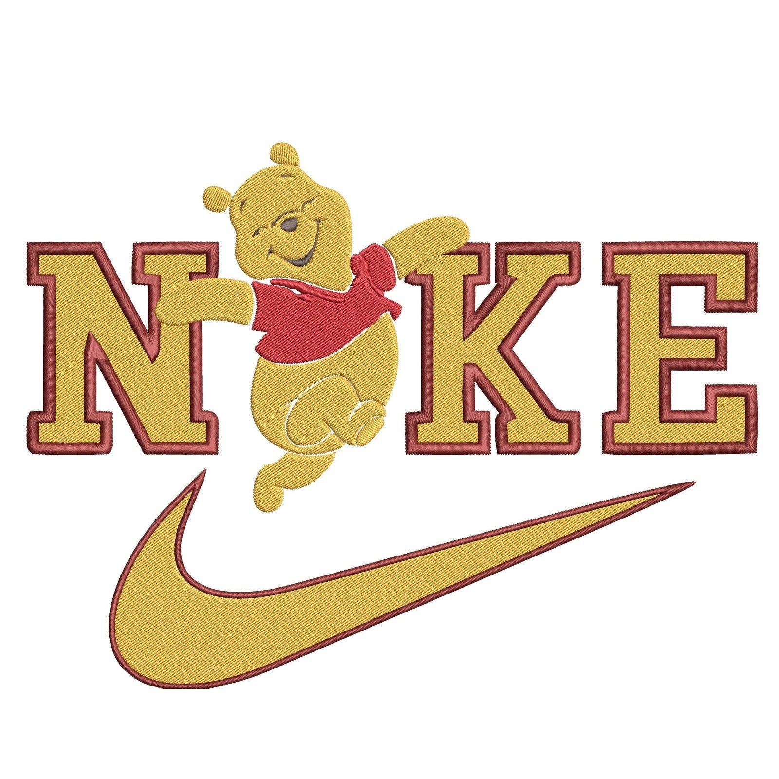Nike Winnie The Pooh - Bear - Embroidery Design - FineryEmbroidery
