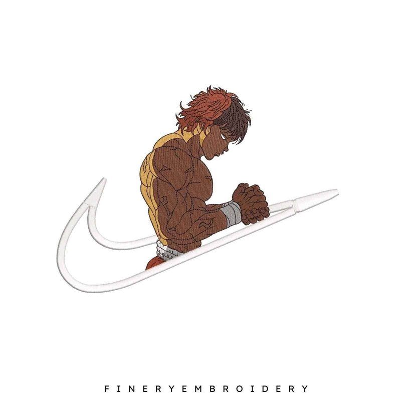 Nike X Baki 2 Embroidery Design