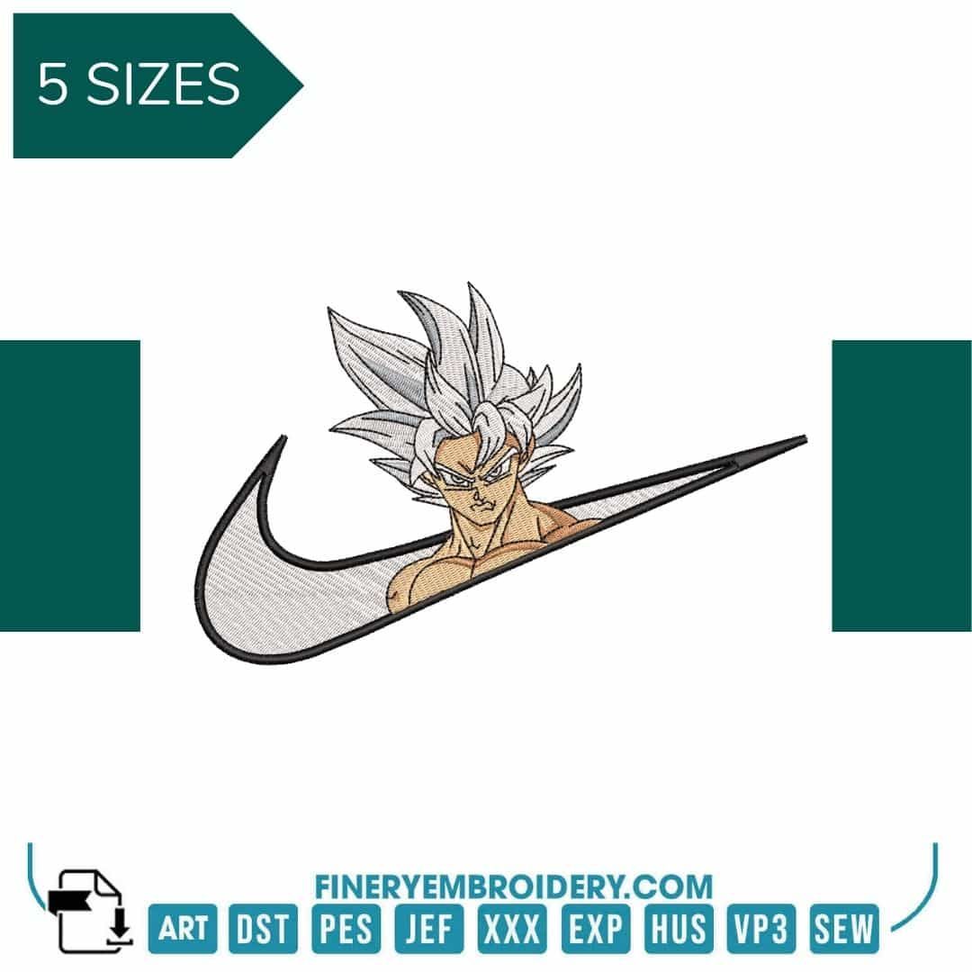 Nike X Goku - Embroidery Design - FineryEmbroidery
