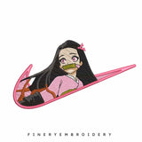 Nike X Nezuko - Embroidery Design - FineryEmbroidery