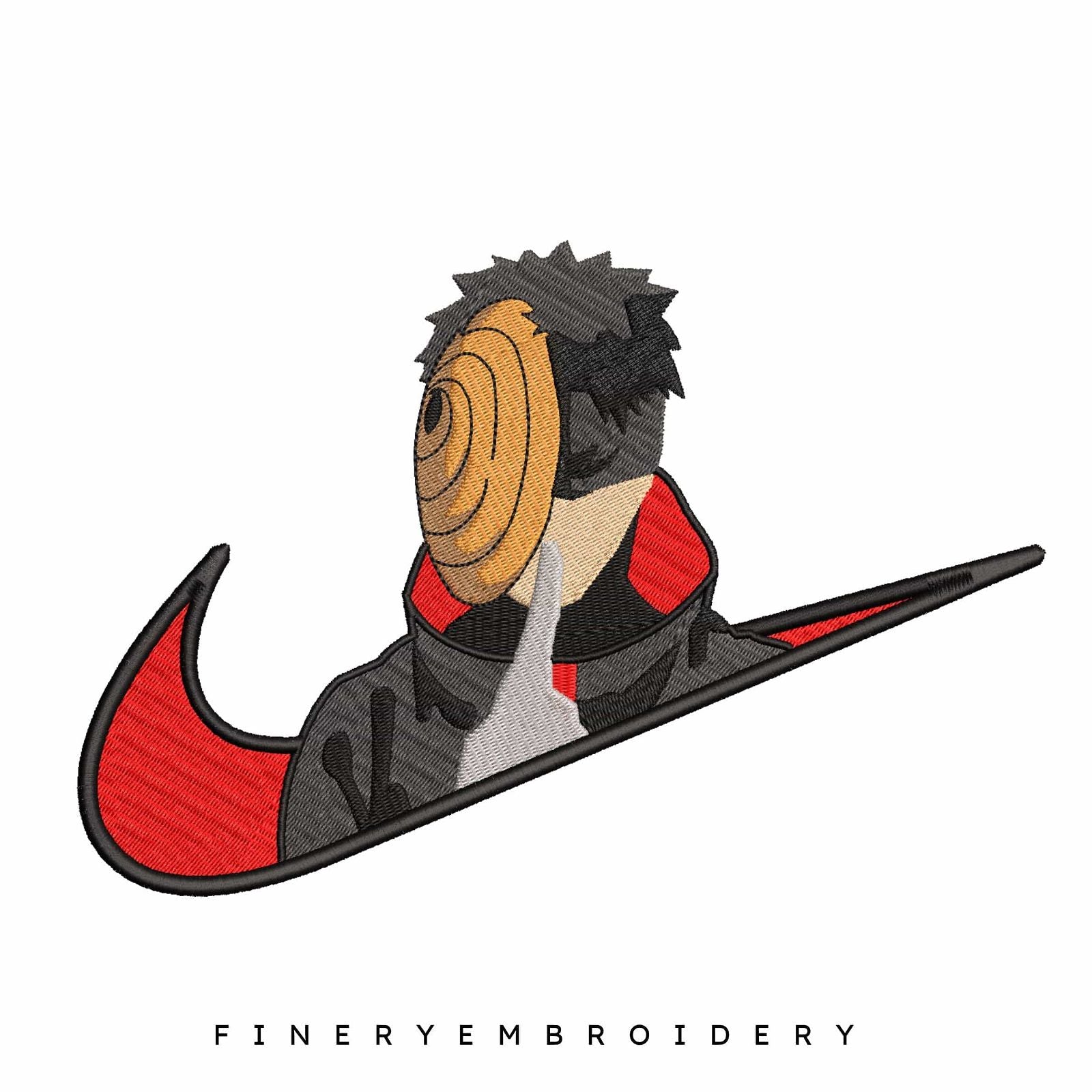Nike X Obito - Embroidery Design - FineryEmbroidery